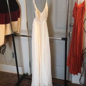 Spaghetti strapped w/ back out dress